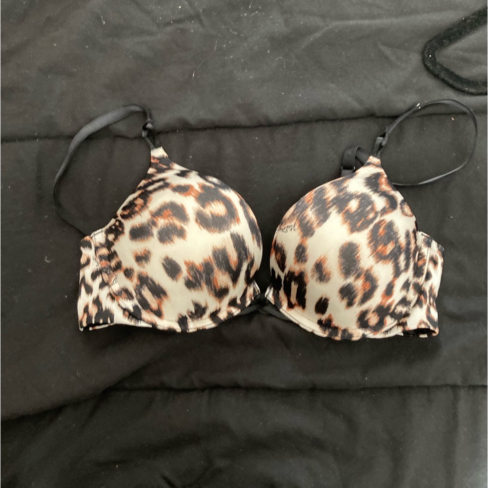 cheetah print push up bra